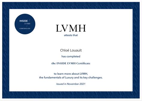 lvmh apprenticeships|the inside lvmh certificate.